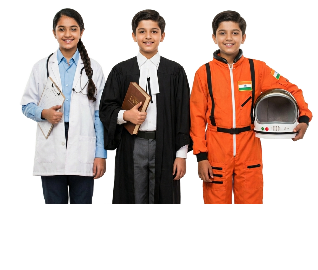 student in coat and pant